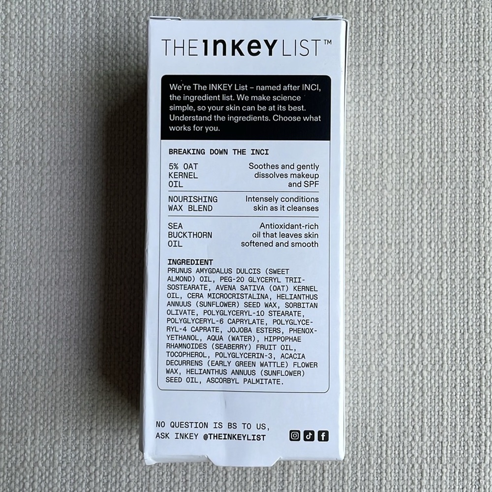 The Inkey List Oat Balm Cleanser 50ml new in box - Picture 4 of 10
